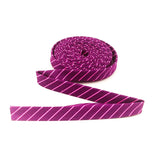 Double Fold Bias Tape 1/2'' Tiny Stripes Aster Purple Binding