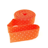 Quilt Binding Tula Pink Tiny Dot Peachy Orange 1 1/4" Single Fold