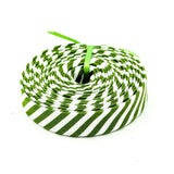 Double Fold Bias Tape Clover Green & White Stripe Binding