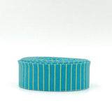 Quilt Binding Tiny Stripe Songbird Teal 1 1/4" Single Fold