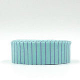 Quilt Binding Tiny Stripe Misty Aqua 1 1/4" Single Fold