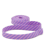 Double Fold Bias Tape 1/2'' Tiny Stripes Honesty Purple Binding