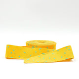 Quilt Binding Space Sprinkles Papaya Yellow 1 1/4" Single Fold