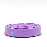 Space Sprinkles Bias Tape Frozenberry Purple Mint 1/2" Double Fold