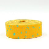 Quilt Binding Space Sprinkles Papaya Yellow 1 1/4" Single Fold