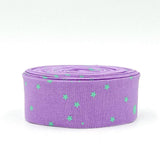 Quilt Binding Space Sprinkles Frozenberry Purple 1 1/4" Single Fold