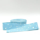 Quilt Binding Space Sprinkles Waterfall Blue 1 1/4" Single Fold