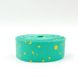 Quilt Binding Space Sprinkles Seaglass Green 1 1/4" Single Fold