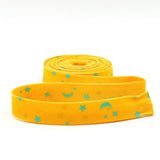 Double Fold Bias Tape 1/2'' Space Sprinkles Papaya Yellow Mint Green Binding