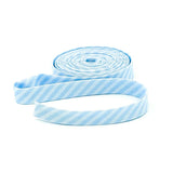 Double Fold 1/2" Bias Tape Boy Blue Tone On Tone Stripe Binding