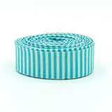 Quilt Binding Peacock Blue Tone On Tone 1/8'' Stripe 1 1/4" Single Fold