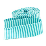 Quilt Binding Peacock Blue Tone On Tone 1/8'' Stripe 1 1/4" Single Fold