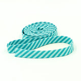 Double Fold Bias Tape Peacock Blue Tone-On-Tone Stripe 1/2" Binding