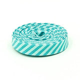 Double Fold Bias Tape Peacock Blue Tone-On-Tone Stripe 1/2" Binding