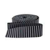 Quilt Binding Black Gray Tone On Tone 1/8'' Stripe 1 1/4" Single Fold