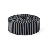 Quilt Binding Black Gray Tone On Tone 1/8'' Stripe 1 1/4" Single Fold