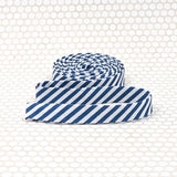 Double Fold Bias Tape Denim Blue & White Stripe Binding