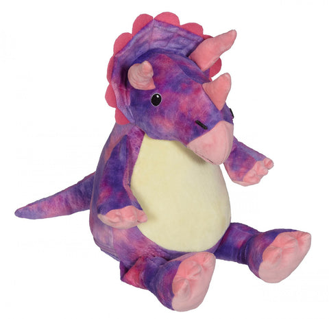 Wendy Dino Buddy, 16"H Pink & Purple Dinosaur from Embroider Buddy #11012