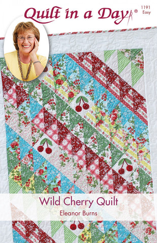 Wild Cherry Quilt, a Quilt in a Day pattern by Eleanor Burns #1191