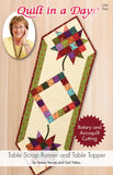 Table Scrap Runner and Table Topper Quilt in a Day pattern, Eleanor Burns #1206 For Rotary & AccuQuilt