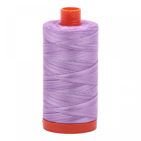 AURIFIL QUILT THREAD - 50 WT - 1422 yds #3840 French Lilac, Variegated