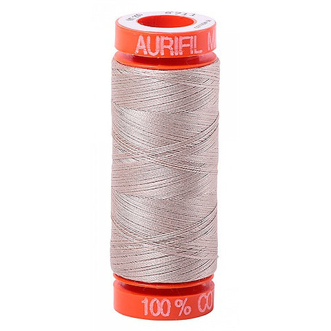 AURIFIL QUILT THREAD - 50 WT - 220 yds Small #6711, Pewter