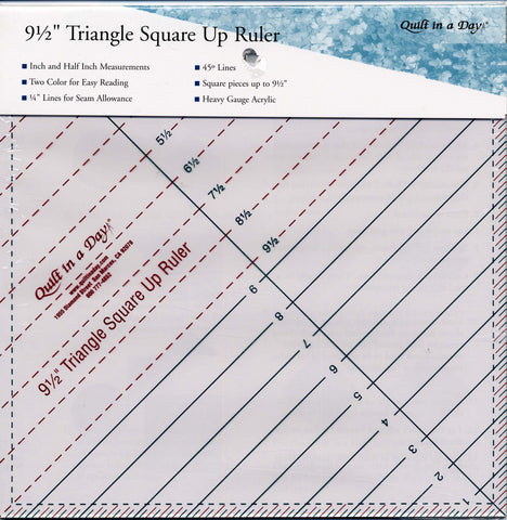 9 1/2" Triangle Square Up Ruler, Quilt in a Day, # 2023QD
