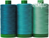 AURIFIL Blue-throated Macaw 40wt Color Builder Thread 3 Spools AC40CP3-008