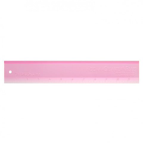 CM Designs Ruler Pink Add-A-Quarter PLUS 12", Great for Paper Piecing!!!