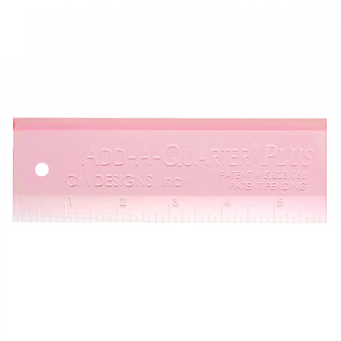 CM Designs Ruler Pink Add-A-Quarter PLUS 6", Great for Paper Piecing!!!