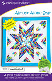 Almost Alone Star, a 2 1/2" Strip Pattern from Cozy Quilt Designs # CQD01218