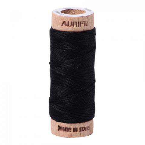 AURIFIL Embroidery Floss - 100% Cotton - 18 yds #2692 Black