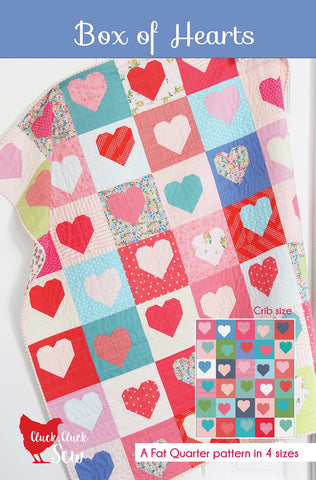 Box of Hearts Quilt Pattern, Cluck Cluck Sew CCS #190
