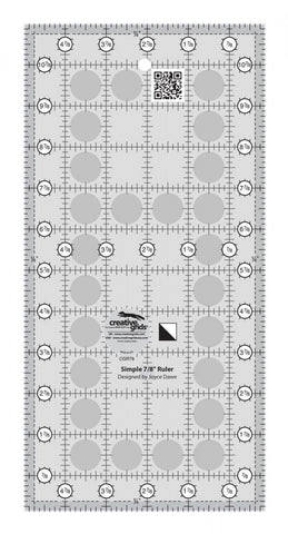 Simple 7/8" Ruler Non-Slip Quilt Ruler from Creative Grids, #CGR78