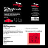 Face Mask Template, 3 Sizes in 1, Non-Slip from Creative Grids, #CGRFACE