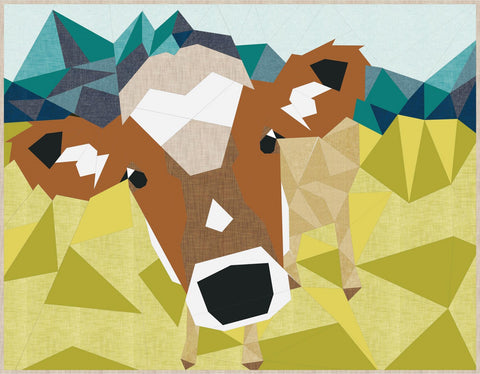 The Cow Abstractions Quilt Pattern, by Violet Craft, No. 027
