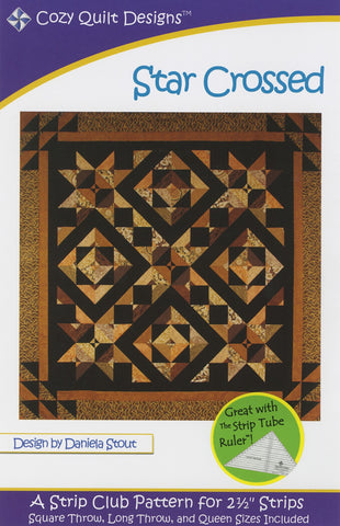 Star Crossed: A Strip Pattern for 2 1/2" Strips by Cozy Quilt Designs # CQD01008