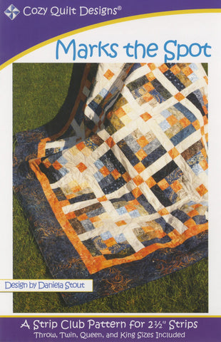 Marks the Spot: A Strip Pattern for 2 1/2" Strips by Cozy Quilt Designs # CQD01047