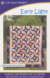 Early Light, a 2 1/2" Strip Pattern from Cozy Quilt Designs # CQD01081