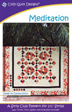 Meditation: A Strip Pattern for 2 1/2" Strips by Cozy Quilt Designs # CQD01098
