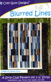Blurred Lines: A Strip Pattern for 2 1/2" Strips by Cozy Quilt Designs # CQD01106