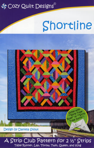 Shortline: A Strip Pattern for 2 1/2" Strips by Cozy Quilt Designs # CQD01108