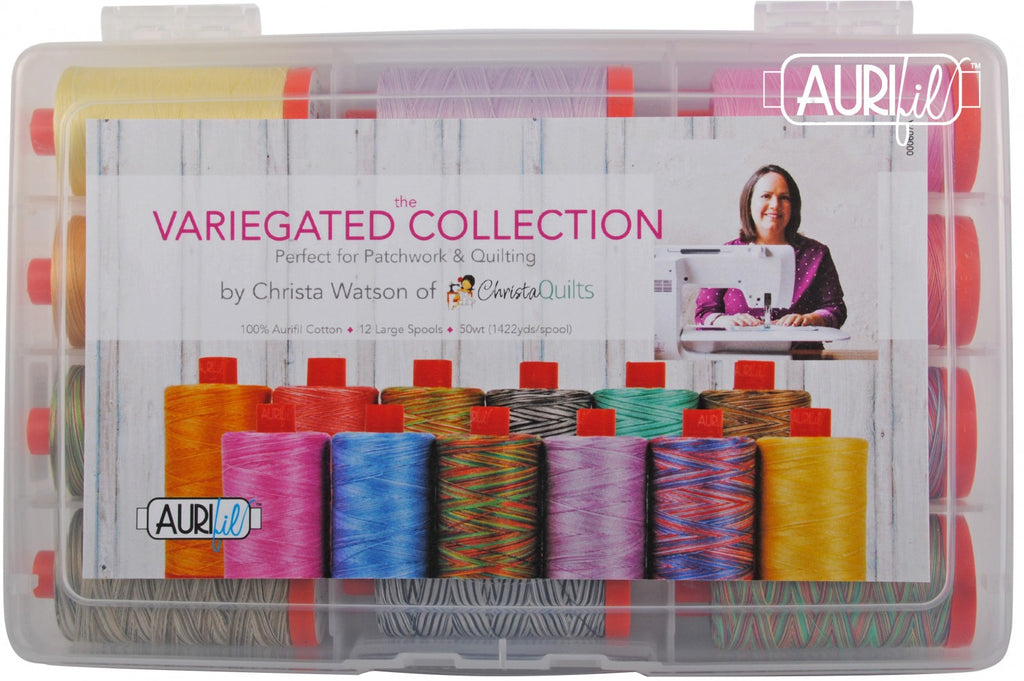 Variegated Collection Aurifil Thread Kit by Christa Watson 12 Large Spools 50 Weight CW50VC12