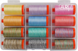 AURIFIL the Variegated Collection - 50 WT -12 spools cotton thread CW50VC12