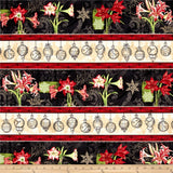 Christmas in Bloom Fat Quarter Crystals, Wilmington, 100% Cotton Q540-416-540