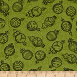 Christmas in Bloom Fat Quarter Crystals, Wilmington, 100% Cotton Q540-416-540