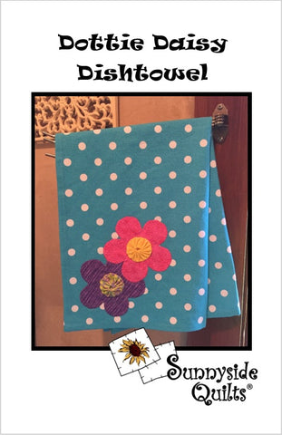 Dottie Daisy Dishtowel Applique Kit from Sunnyside Quilts, Dunroven Towel