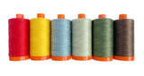 AURIFIL Christmas in Europe Thread Collection 50wt 6 Large Spools GE50CE6
