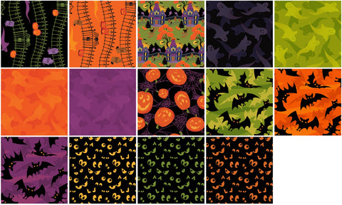 Haunted Hill by Cary Phillips, Forty-two (42) - 10 x 10" 100% Cotton Squares