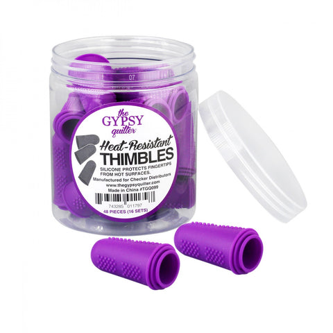 Heat Resistant Thimbles from The Gypsy Quilter, PURPLE.  3 Sizes in 1 Set #TGQ099